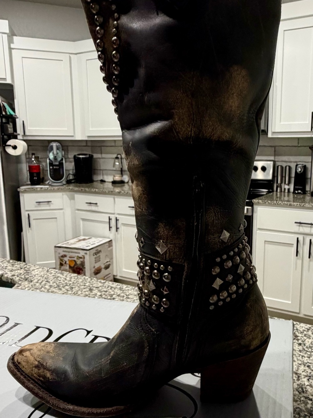 Old Gringo Beige and Black Silver Label Belinda boots relaxed fit size 9. - Picture 8 of 16
